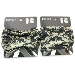 Zone in Camo Gaiter Face Mask Pack of 2 Style 78925 NEW